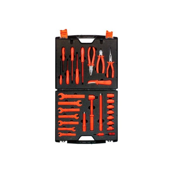 Jameson Tools 1000V Insulated Maintenance Metric Tool Kit, 29-Piece